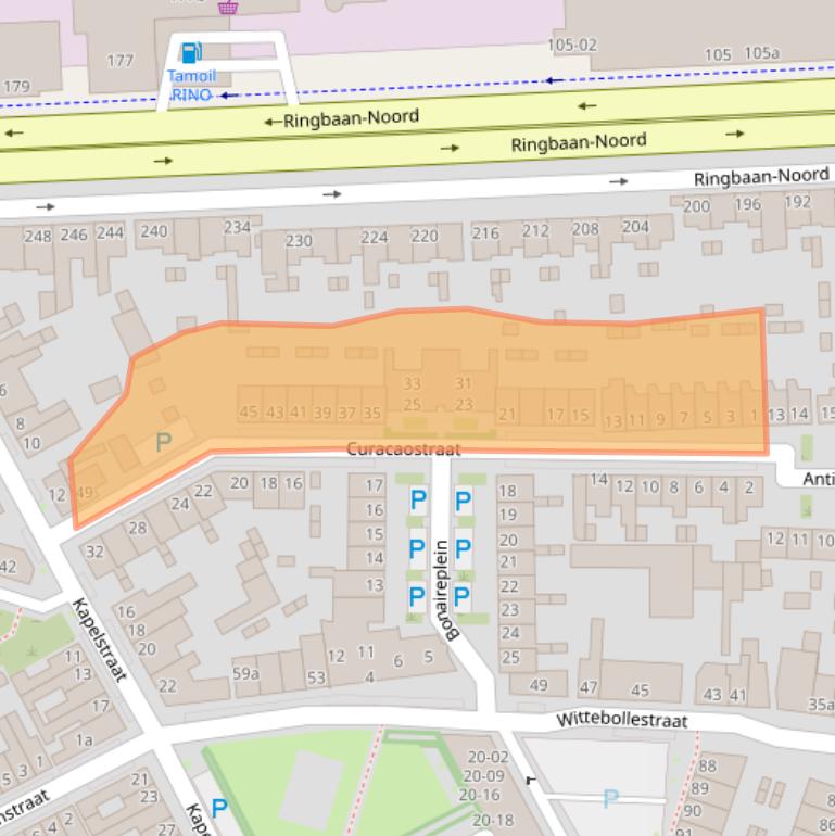 Kaart van postcodegebied 5046CH.