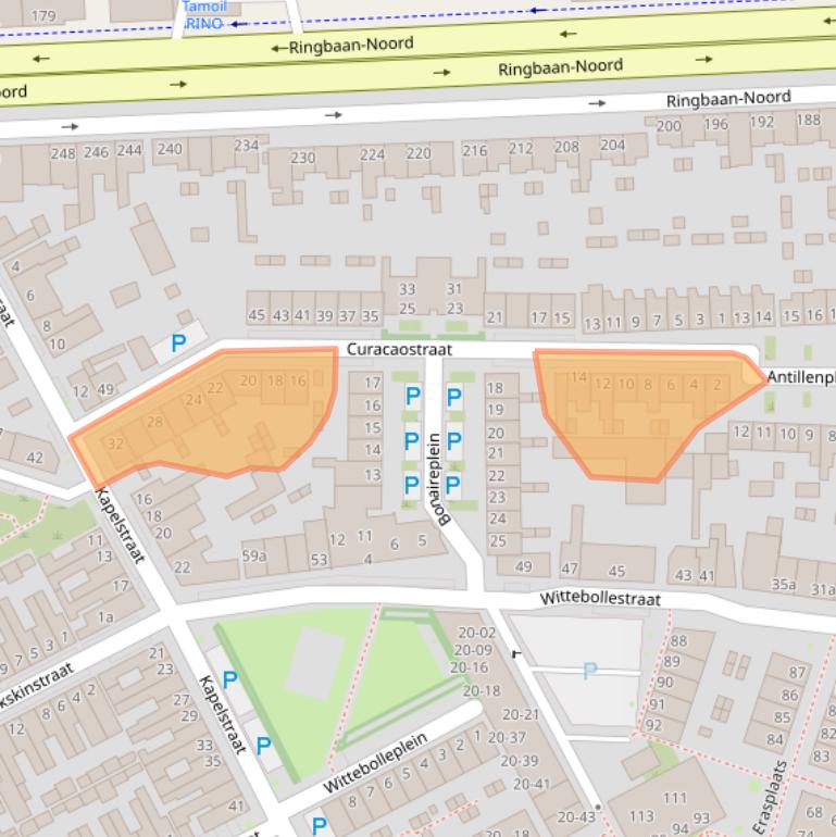 Kaart van postcodegebied 5046CJ.