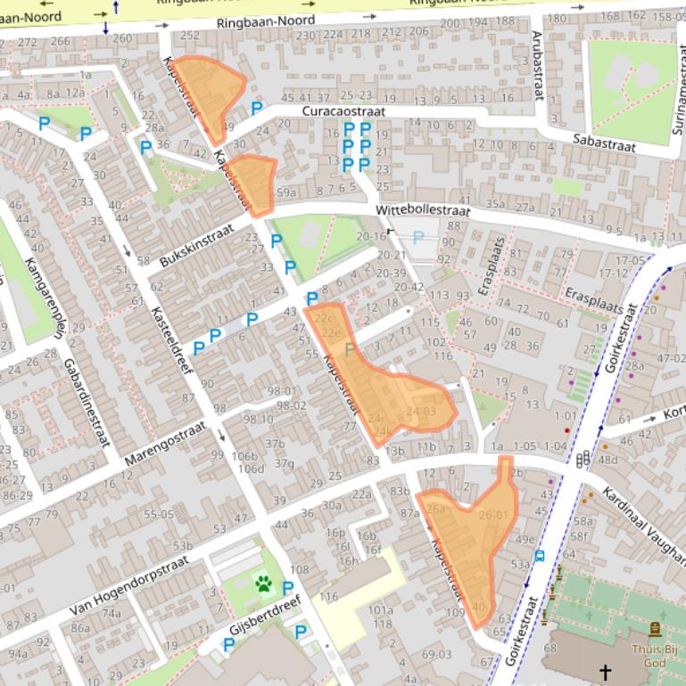 Kaart van postcodegebied 5046CM.