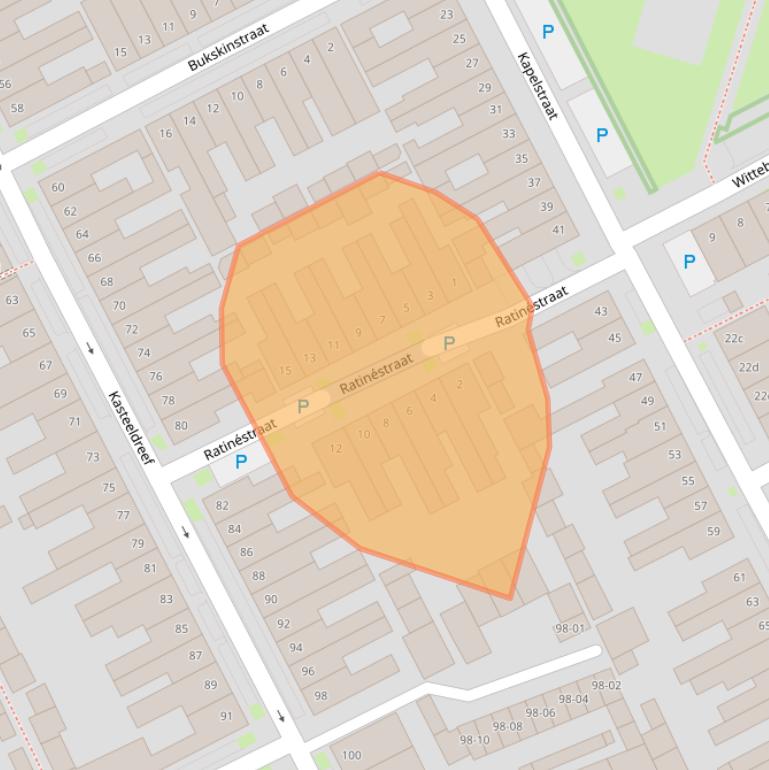 Kaart van postcodegebied 5046CN.