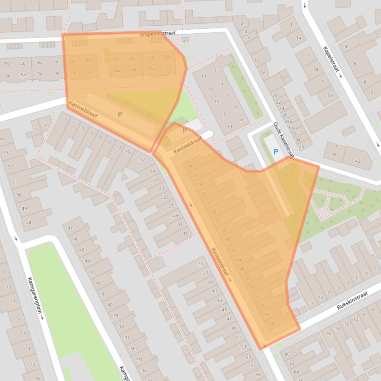 Kaart van postcodegebied 5046CT.