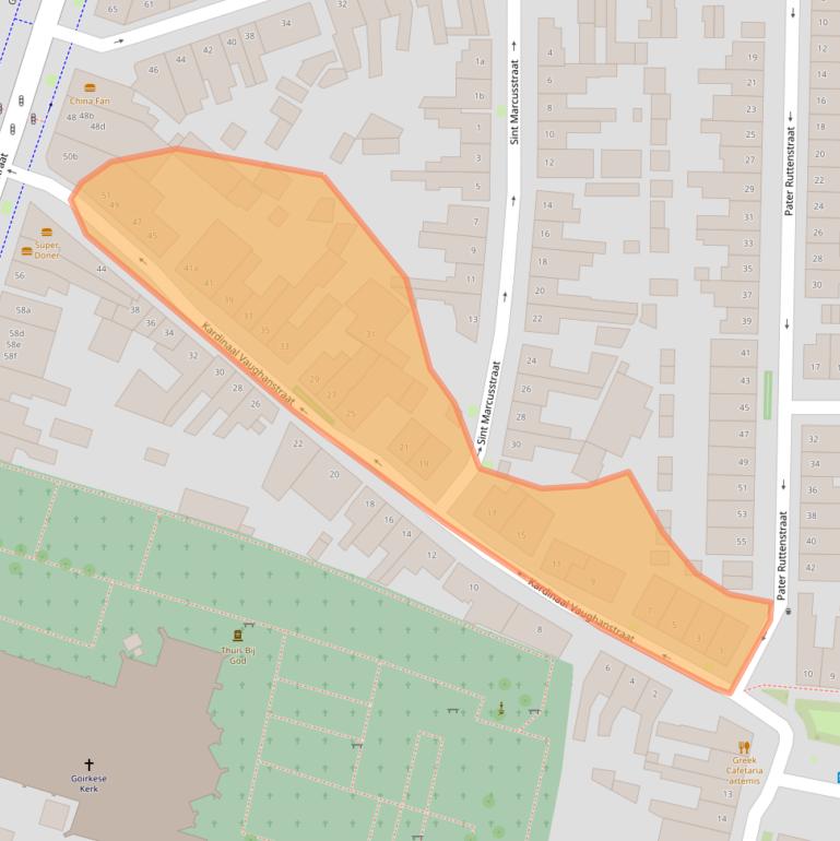Kaart van postcodegebied 5046DP.