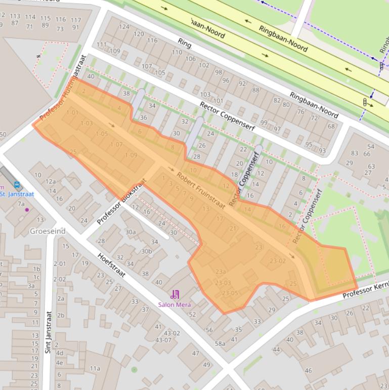 Kaart van postcodegebied 5046DS.