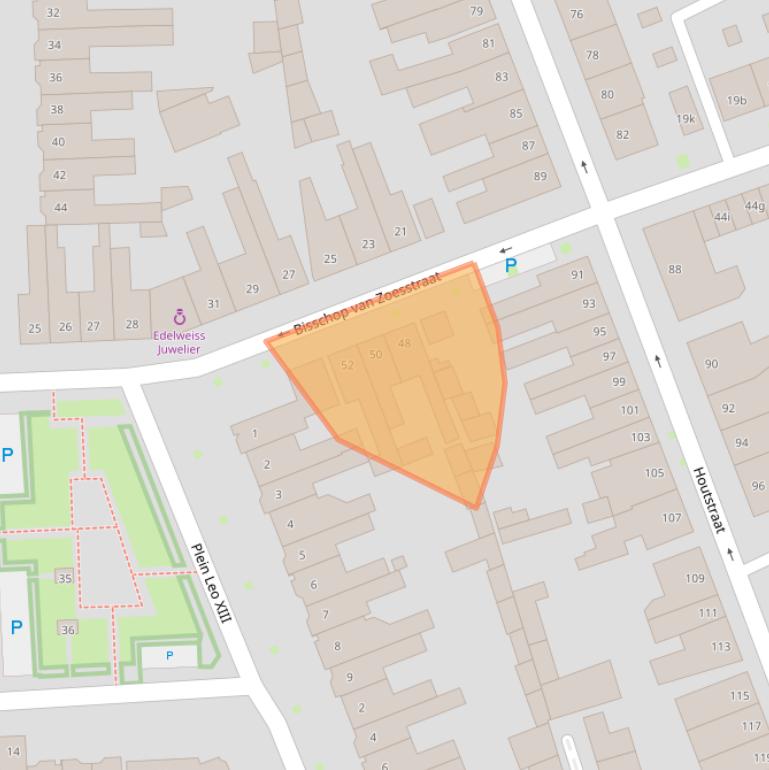 Kaart van postcodegebied 5046EB.