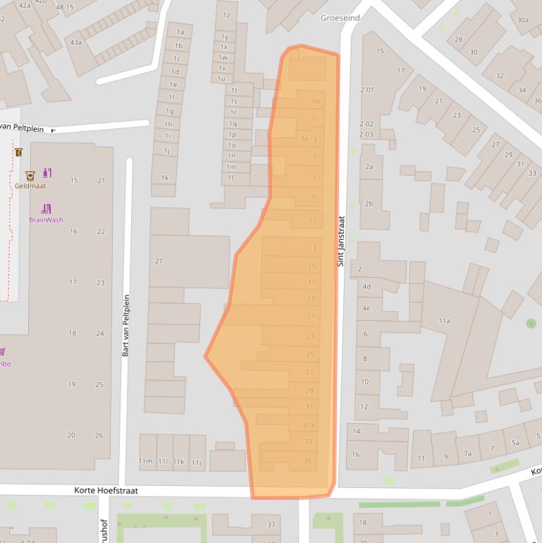 Kaart van postcodegebied 5046ED.