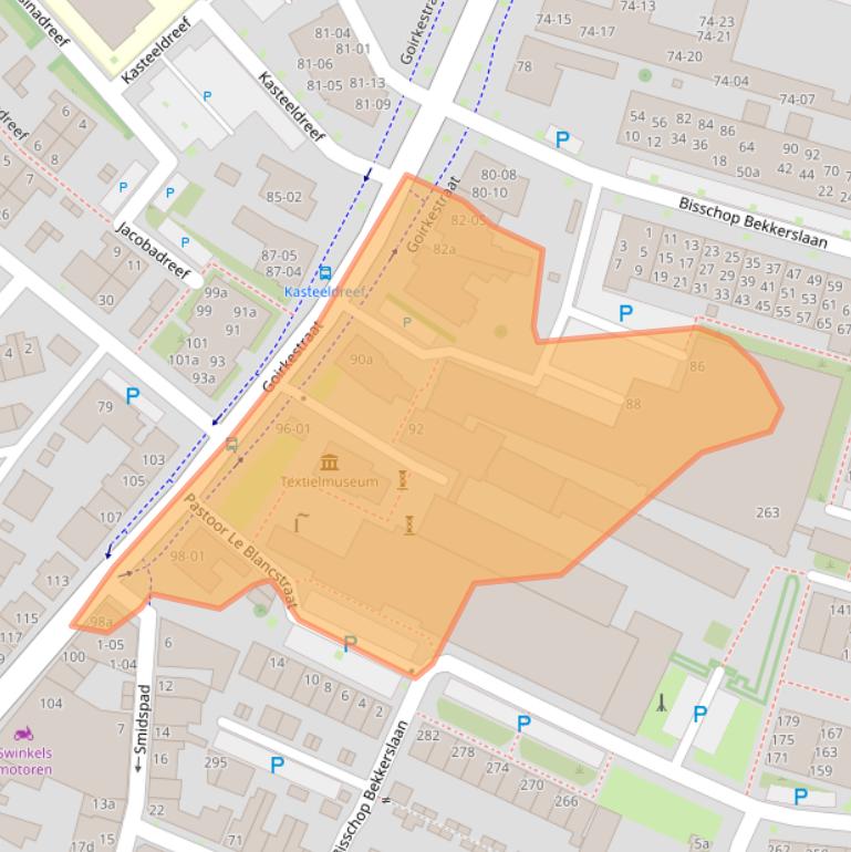 Kaart van postcodegebied 5046GN.