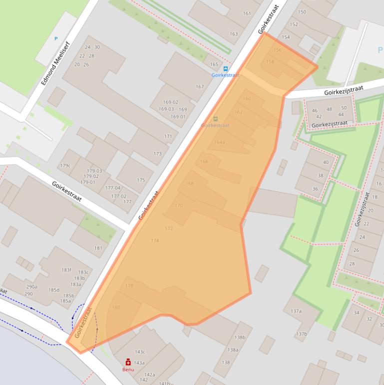 Kaart van postcodegebied 5046GR.