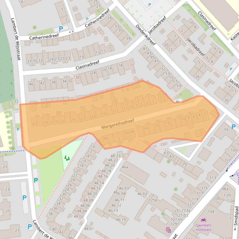 Kaart van postcodegebied 5046GZ.