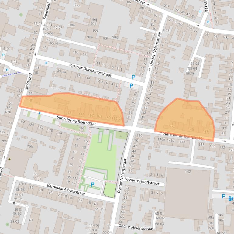 Kaart van postcodegebied 5046HB.