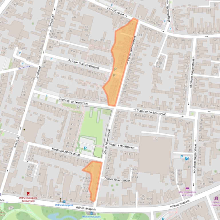 Kaart van postcodegebied 5046HP.