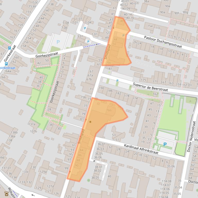 Kaart van postcodegebied 5046JD.