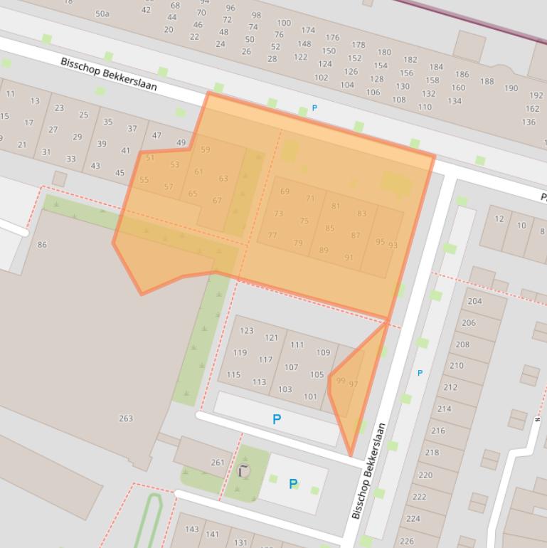 Kaart van postcodegebied 5046JV.