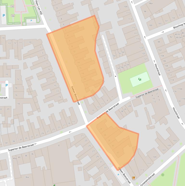 Kaart van postcodegebied 5046KB.