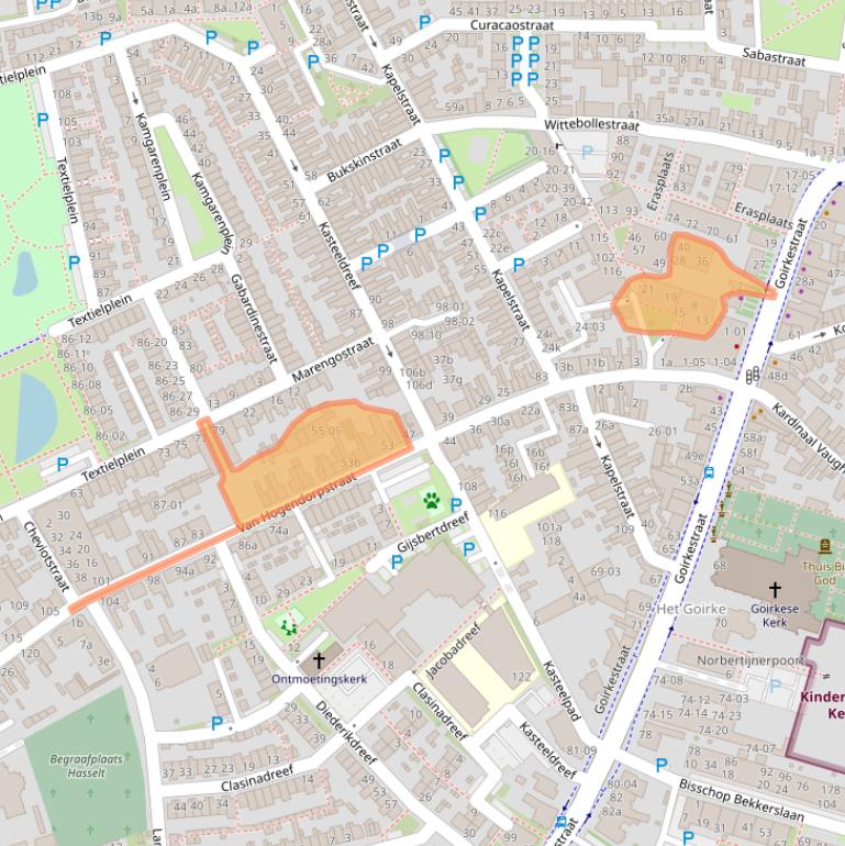 Kaart van postcodegebied 5046LB.