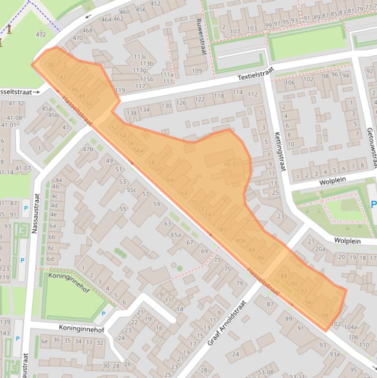 Kaart van postcodegebied 5046LM.