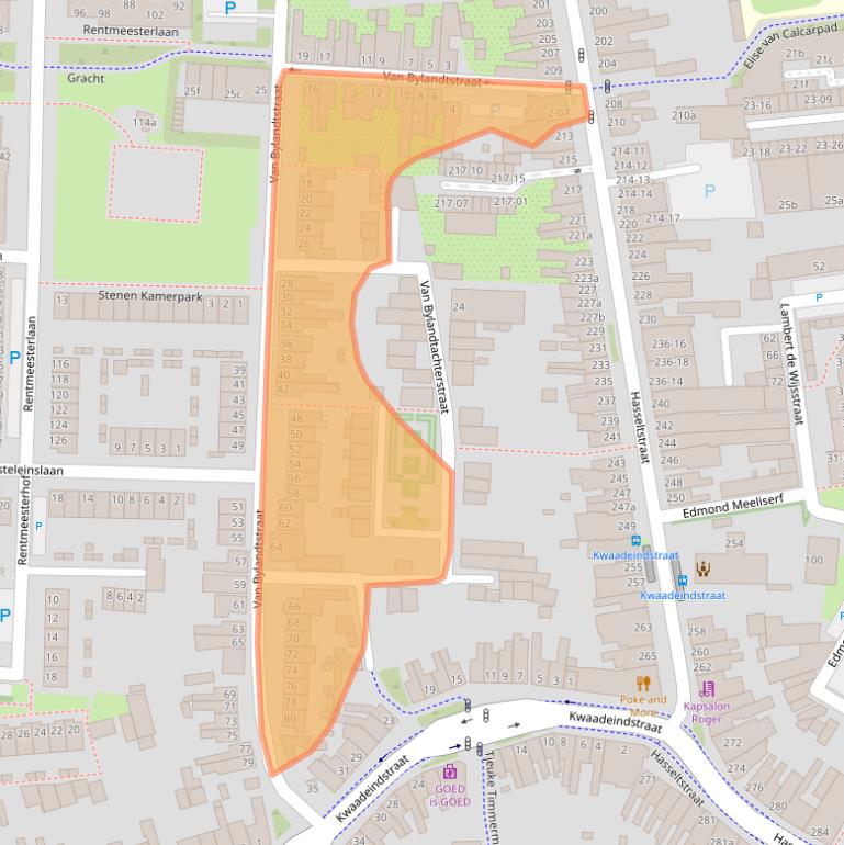 Kaart van postcodegebied 5046MC.