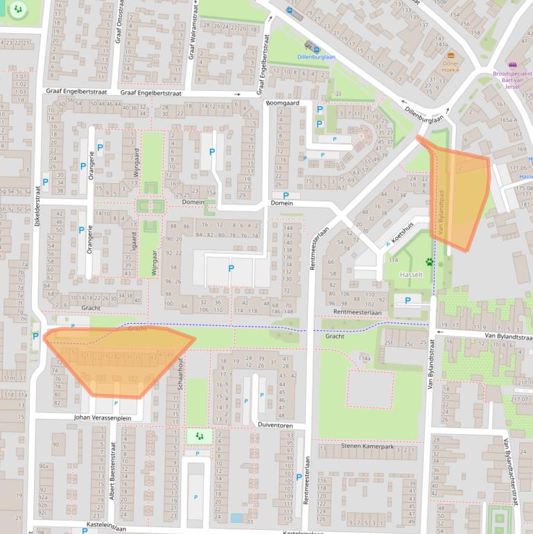 Kaart van postcodegebied 5046MT.