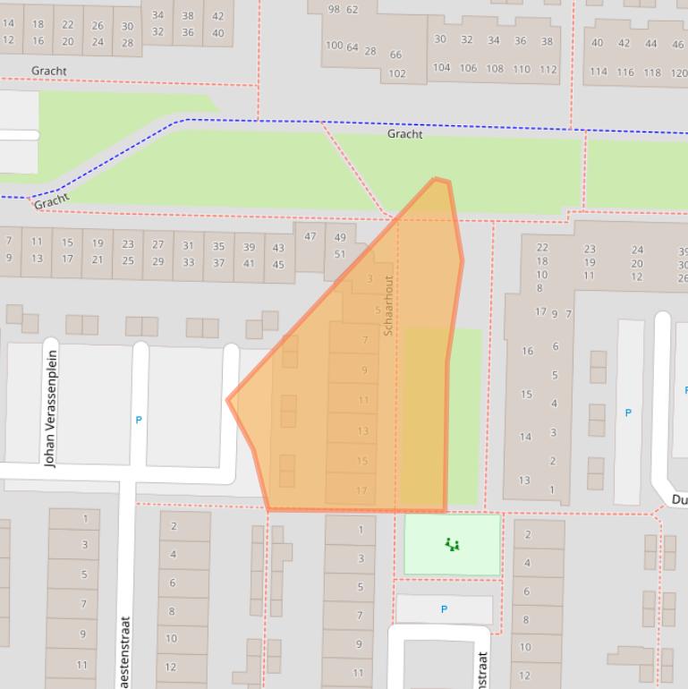 Kaart van postcodegebied 5046MX.