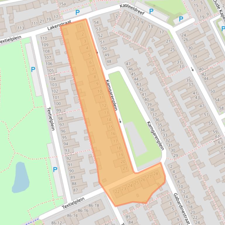Kaart van postcodegebied 5046RD.