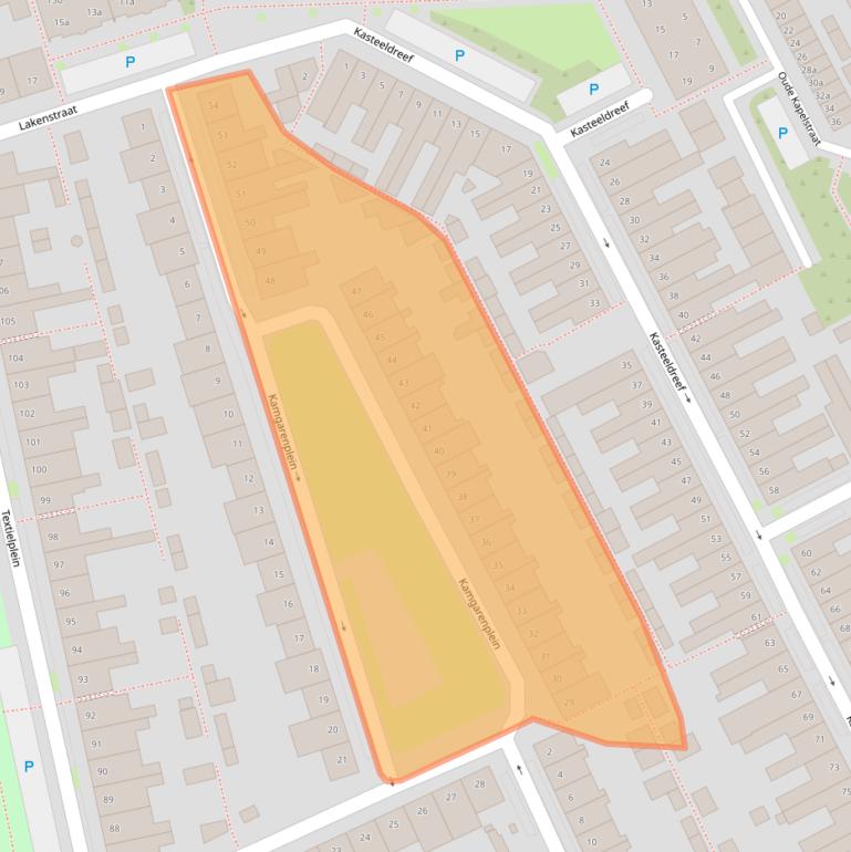 Kaart van postcodegebied 5046RE.
