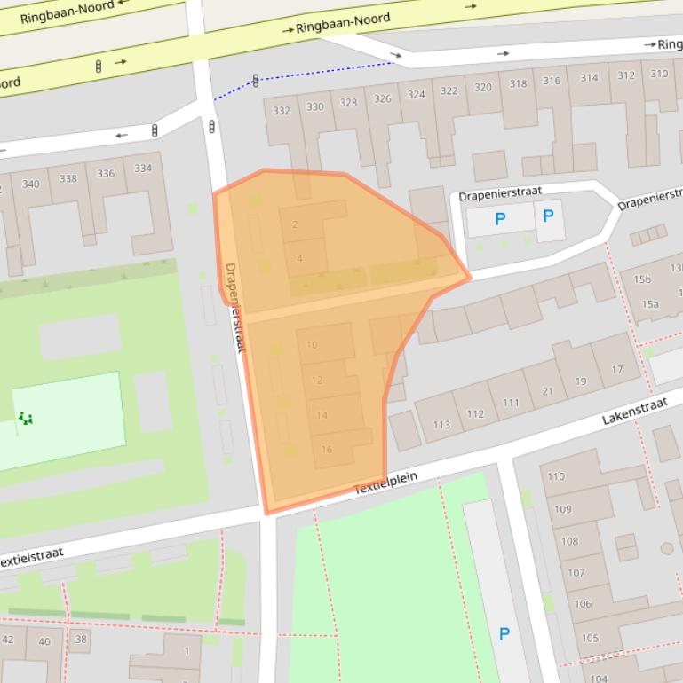 Kaart van postcodegebied 5046RM.