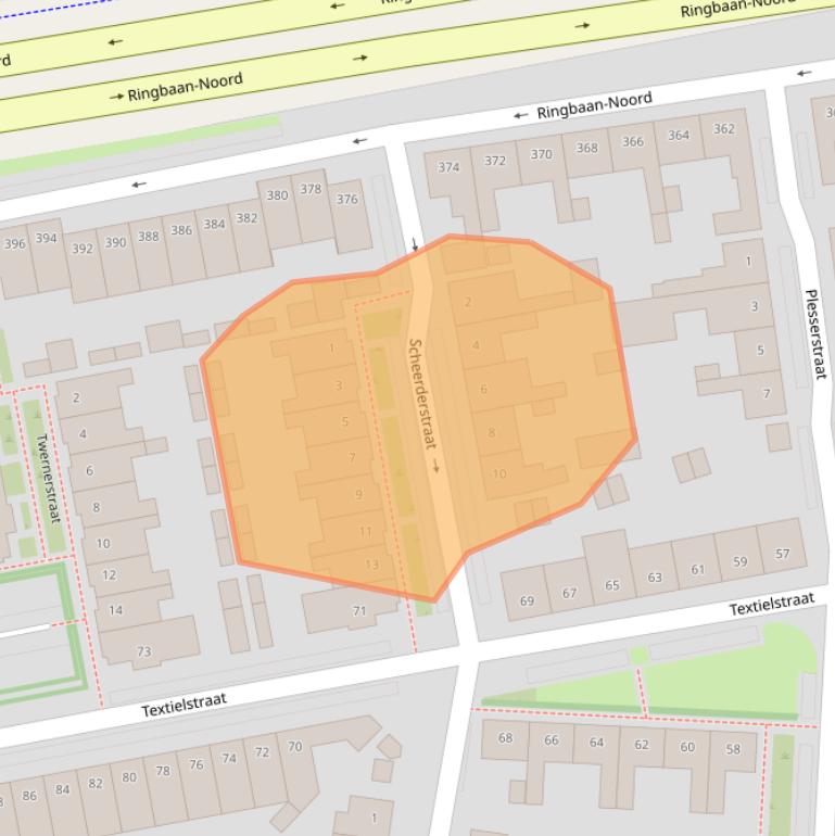 Kaart van postcodegebied 5046RR.