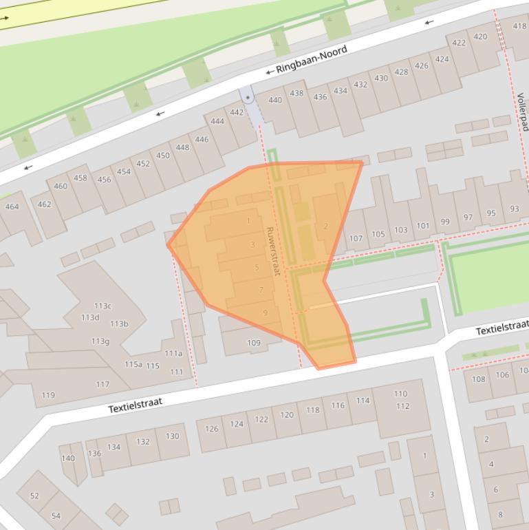 Kaart van postcodegebied 5046RV.