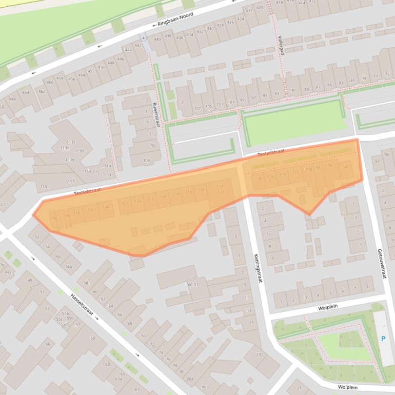 Kaart van postcodegebied 5046SG.