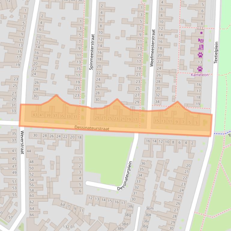Kaart van postcodegebied 5046TB.