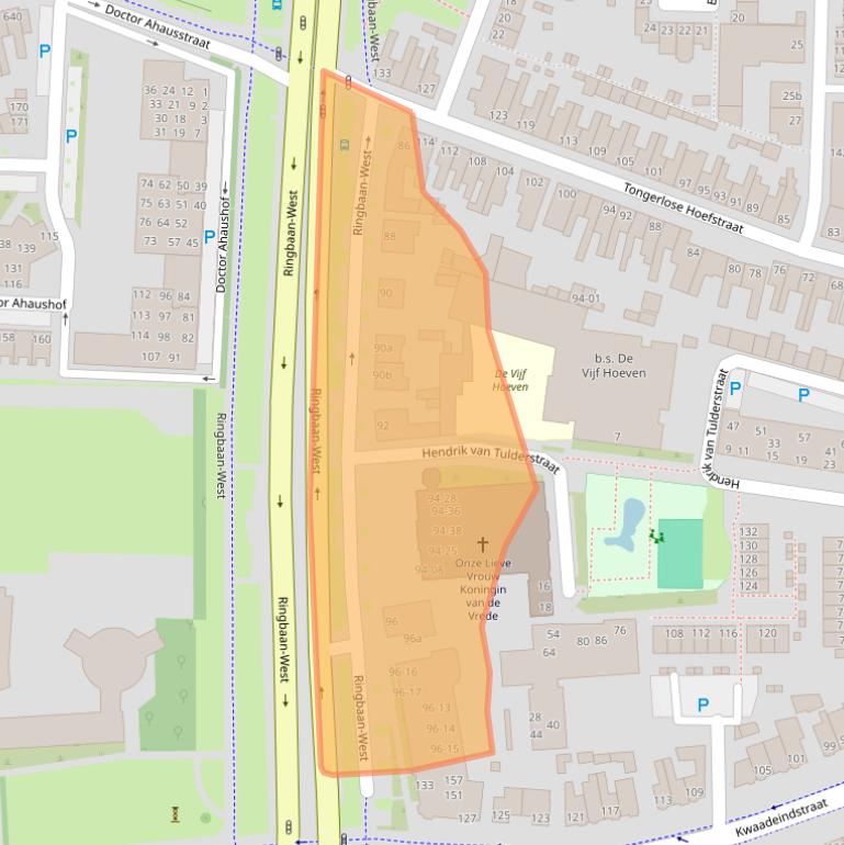Kaart van postcodegebied 5046VA.