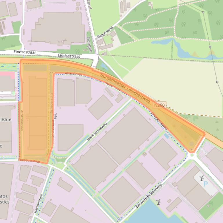 Kaart van postcodegebied 5047RK.
