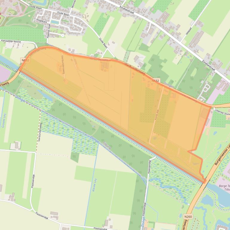 Kaart van postcodegebied 5047TN.