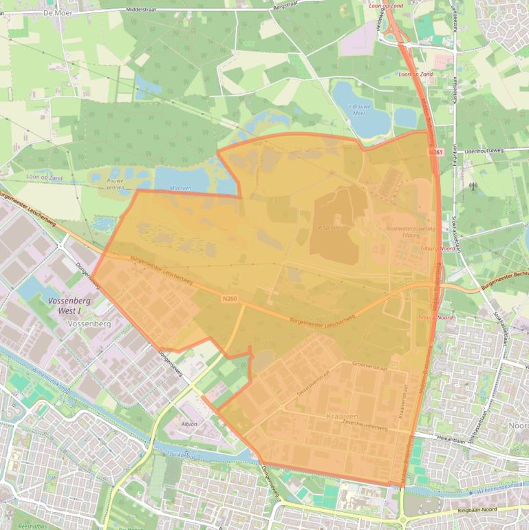 Kaart van postcodegebied 5048.