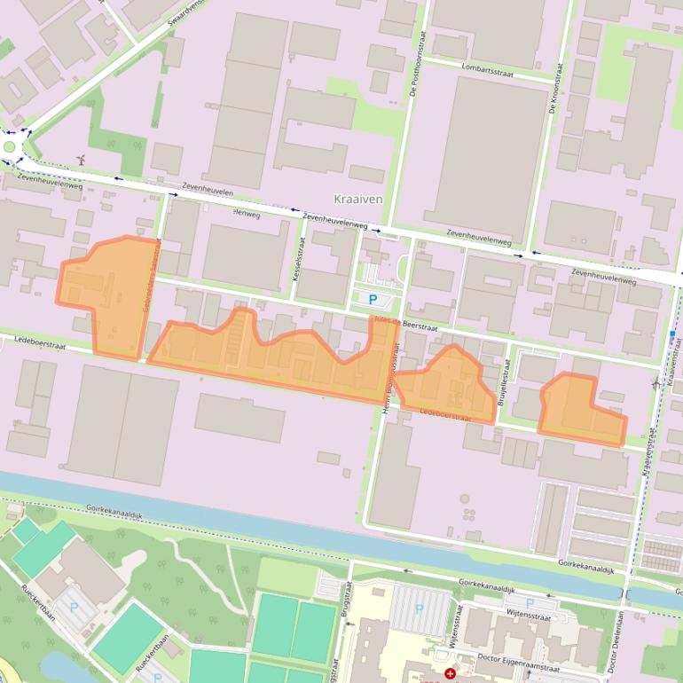 Kaart van postcodegebied 5048AC.