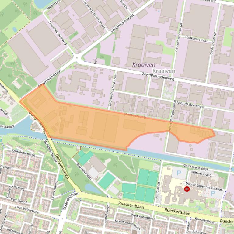 Kaart van postcodegebied 5048AD.