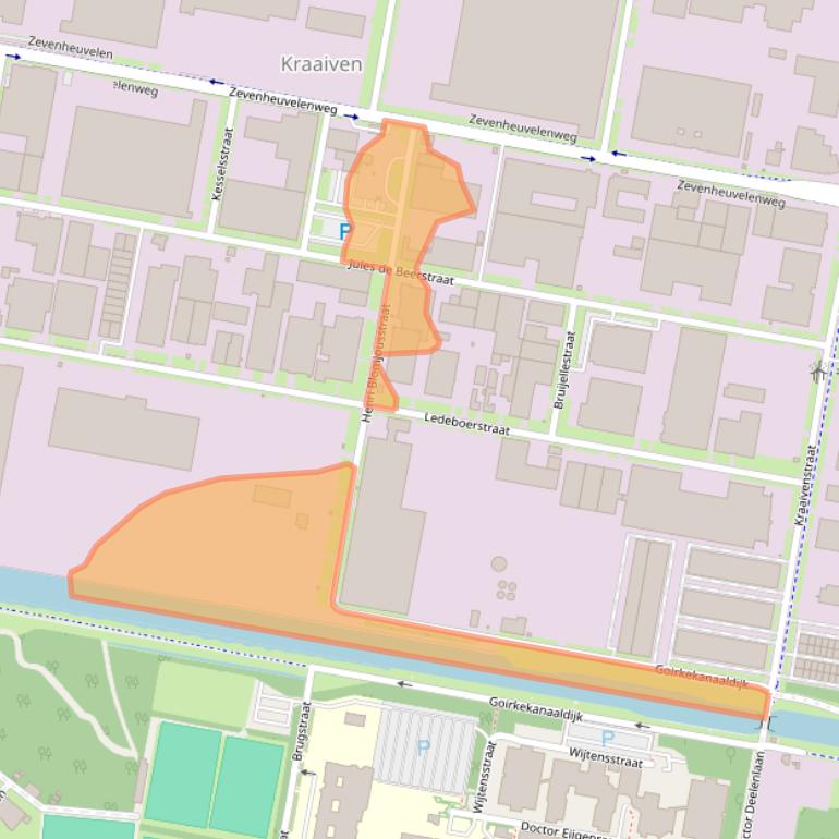 Kaart van postcodegebied 5048AG.