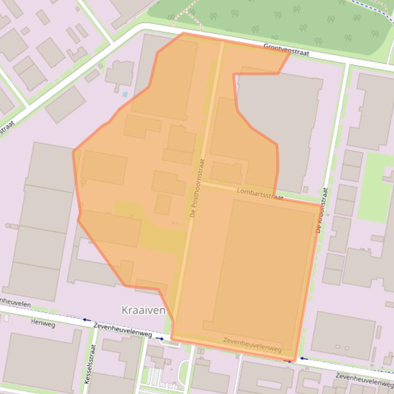 Kaart van postcodegebied 5048AS.