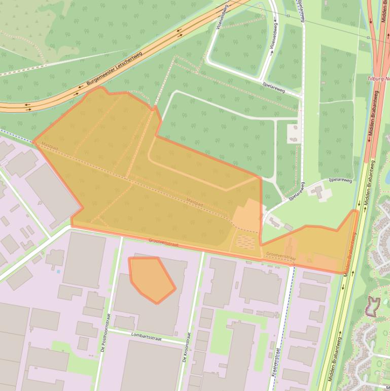 Kaart van postcodegebied 5048AT.