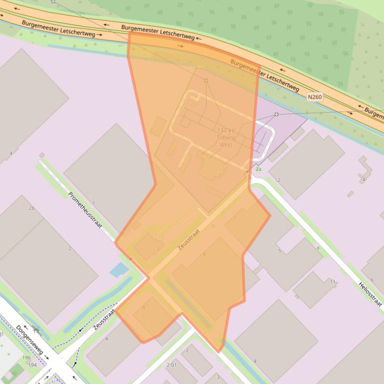 Kaart van postcodegebied 5048CA.