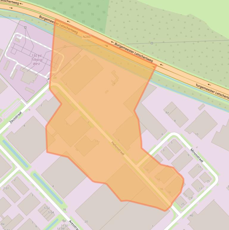 Kaart van postcodegebied 5048CB.