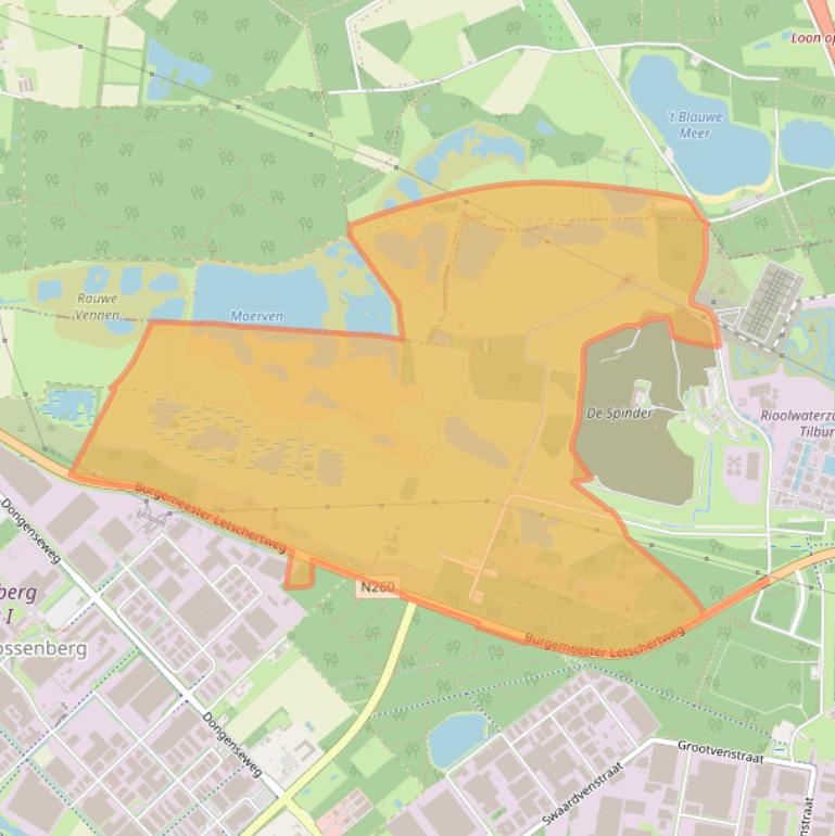 Kaart van postcodegebied 5048SP.