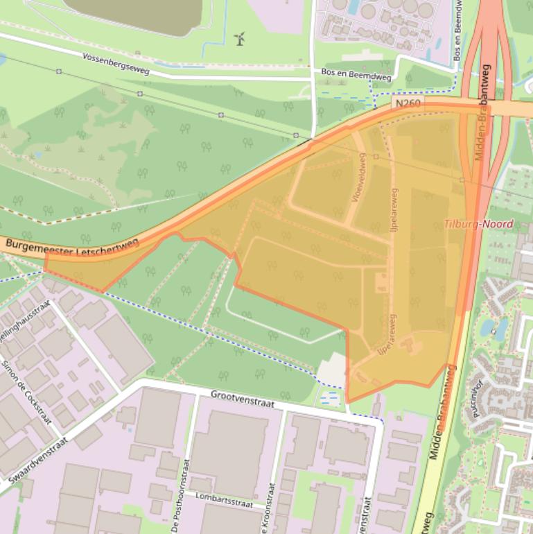 Kaart van postcodegebied 5048TA.