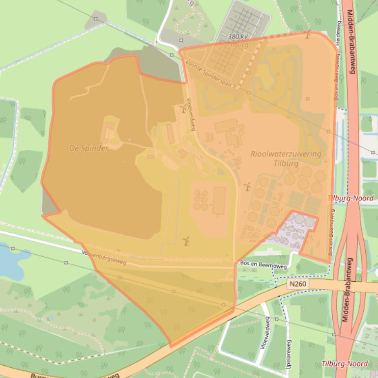 Kaart van postcodegebied 5048TD.