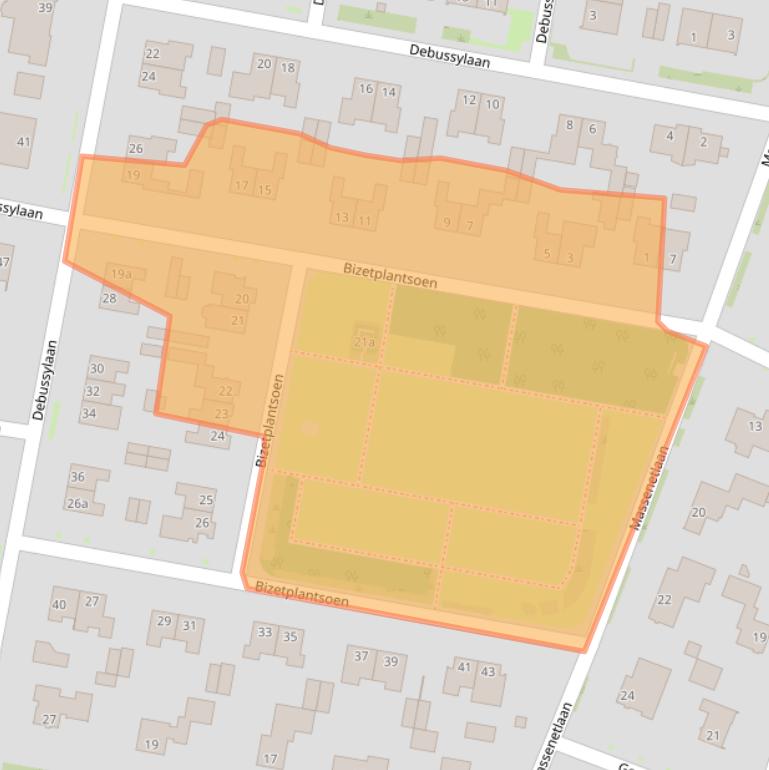 Kaart van postcodegebied 5049AH.