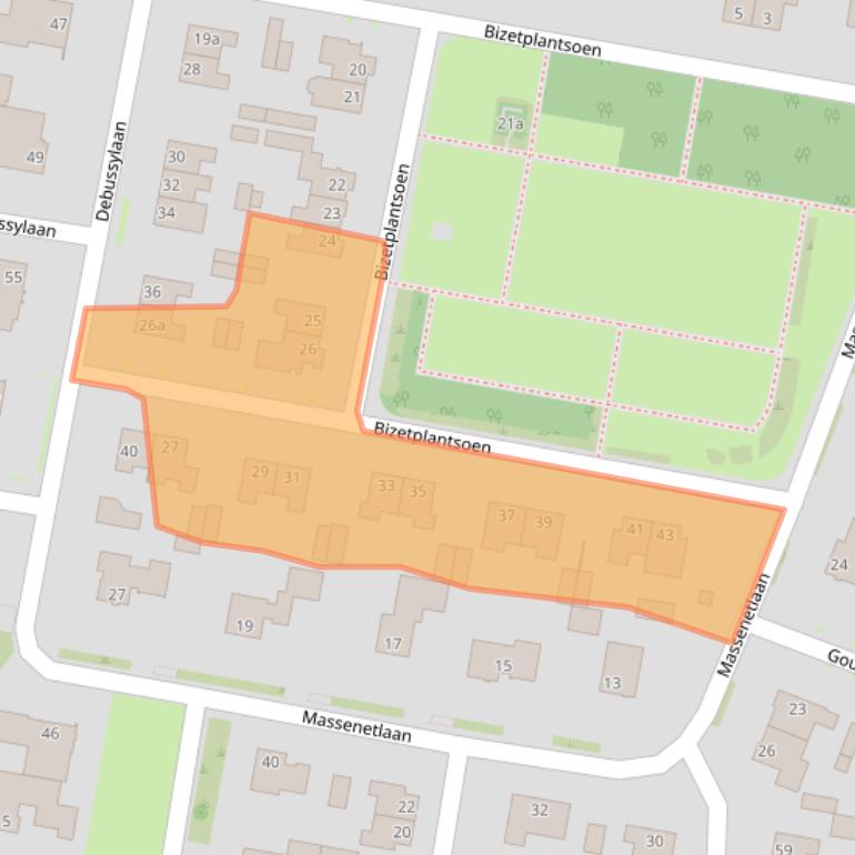 Kaart van postcodegebied 5049AJ.