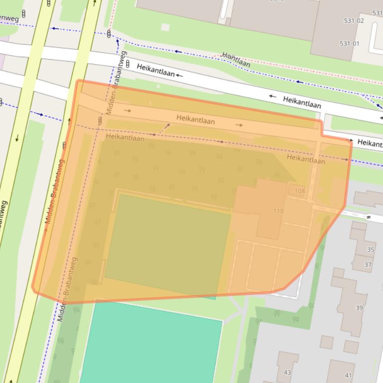 Kaart van postcodegebied 5049AN.