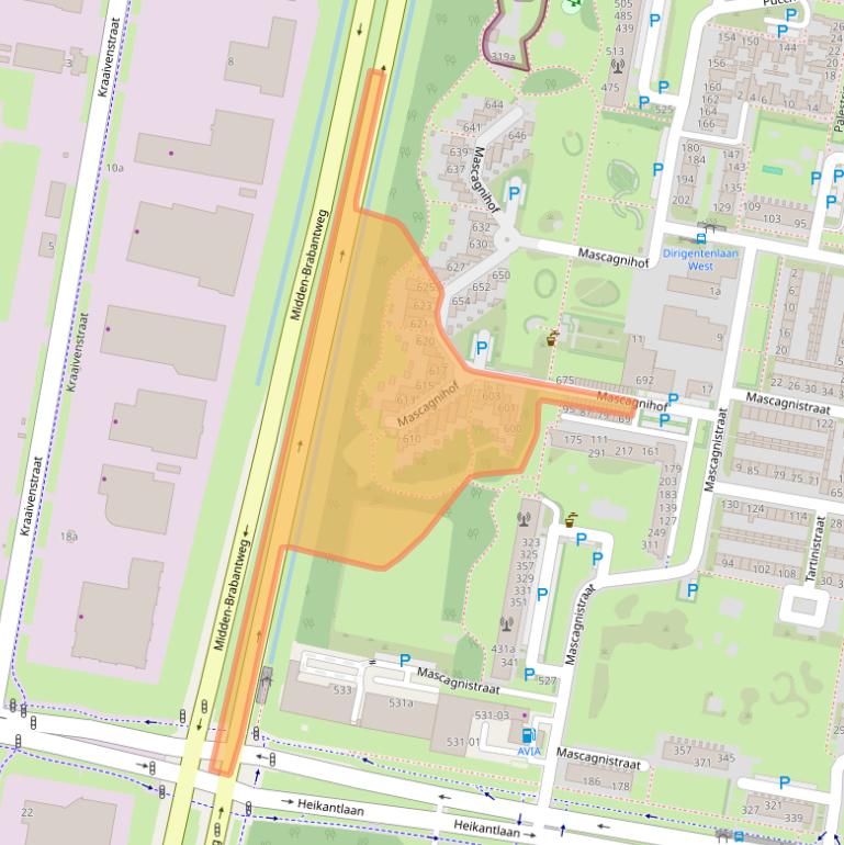 Kaart van postcodegebied 5049BV.