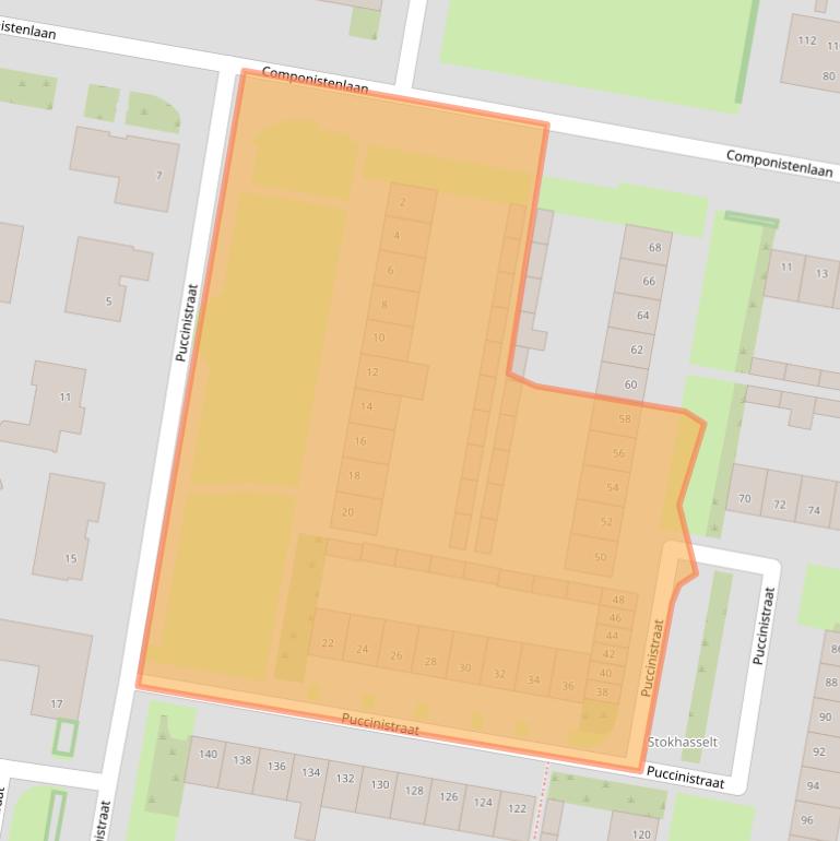 Kaart van postcodegebied 5049GR.