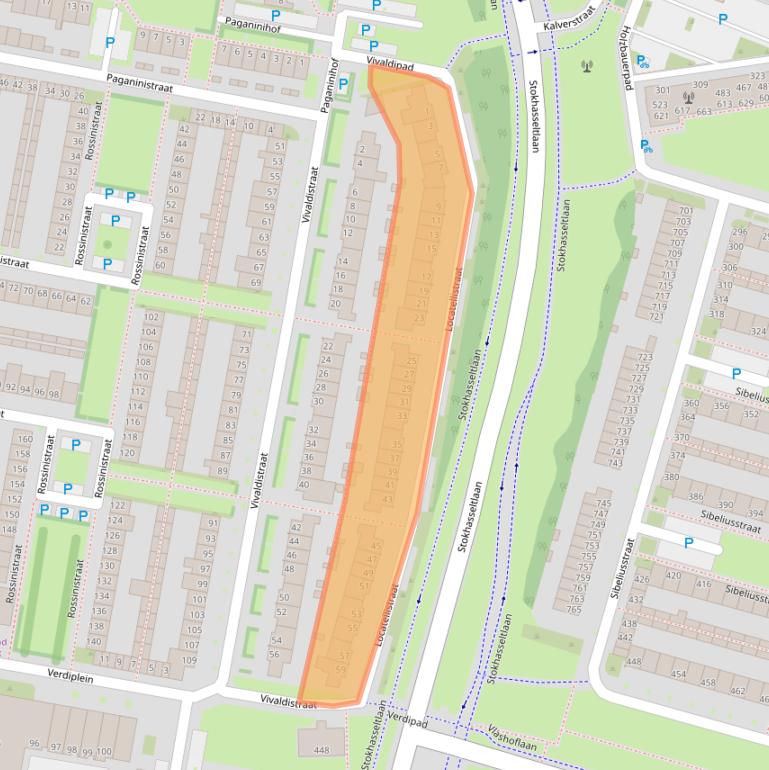 Kaart van postcodegebied 5049JT.
