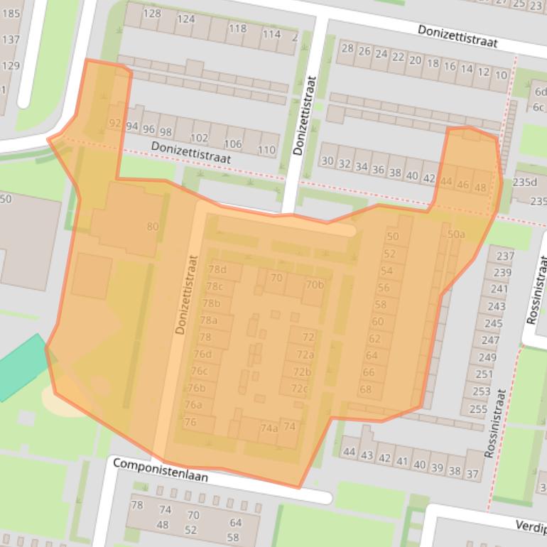 Kaart van postcodegebied 5049KN.